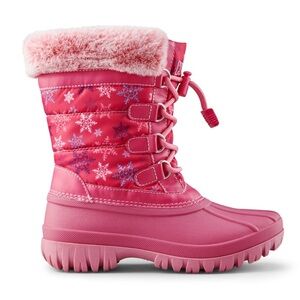 Cougar Pink Snowflake Kids Boots